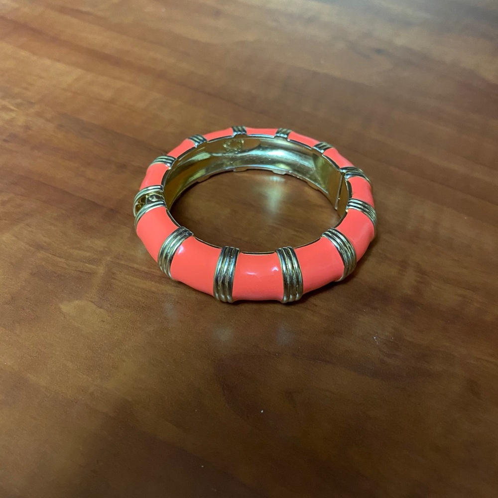 Bright orange jcrew bracelet